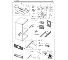 Samsung RF260BEAESG/AA-02 cabinet diagram