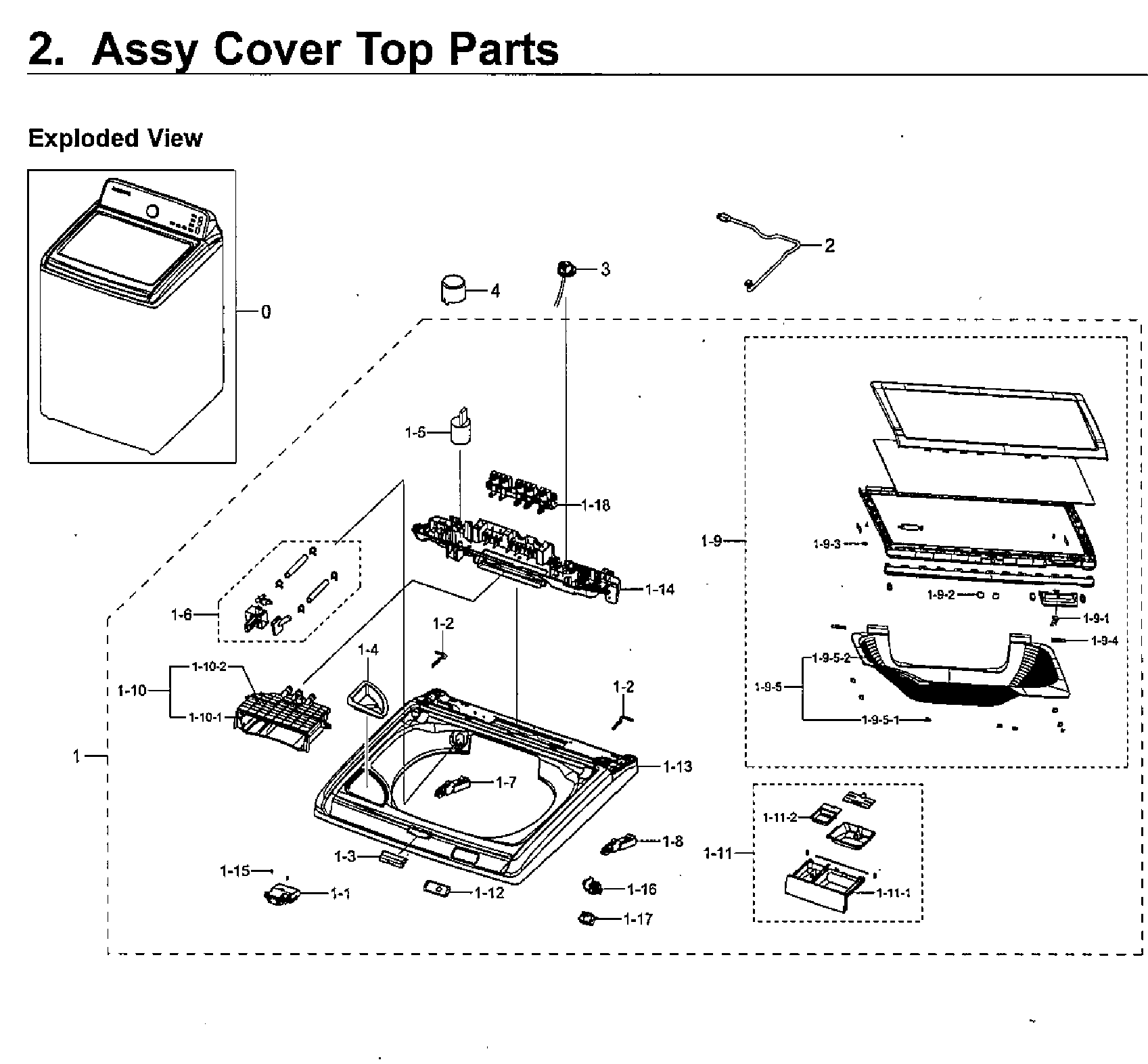 Cover top parts