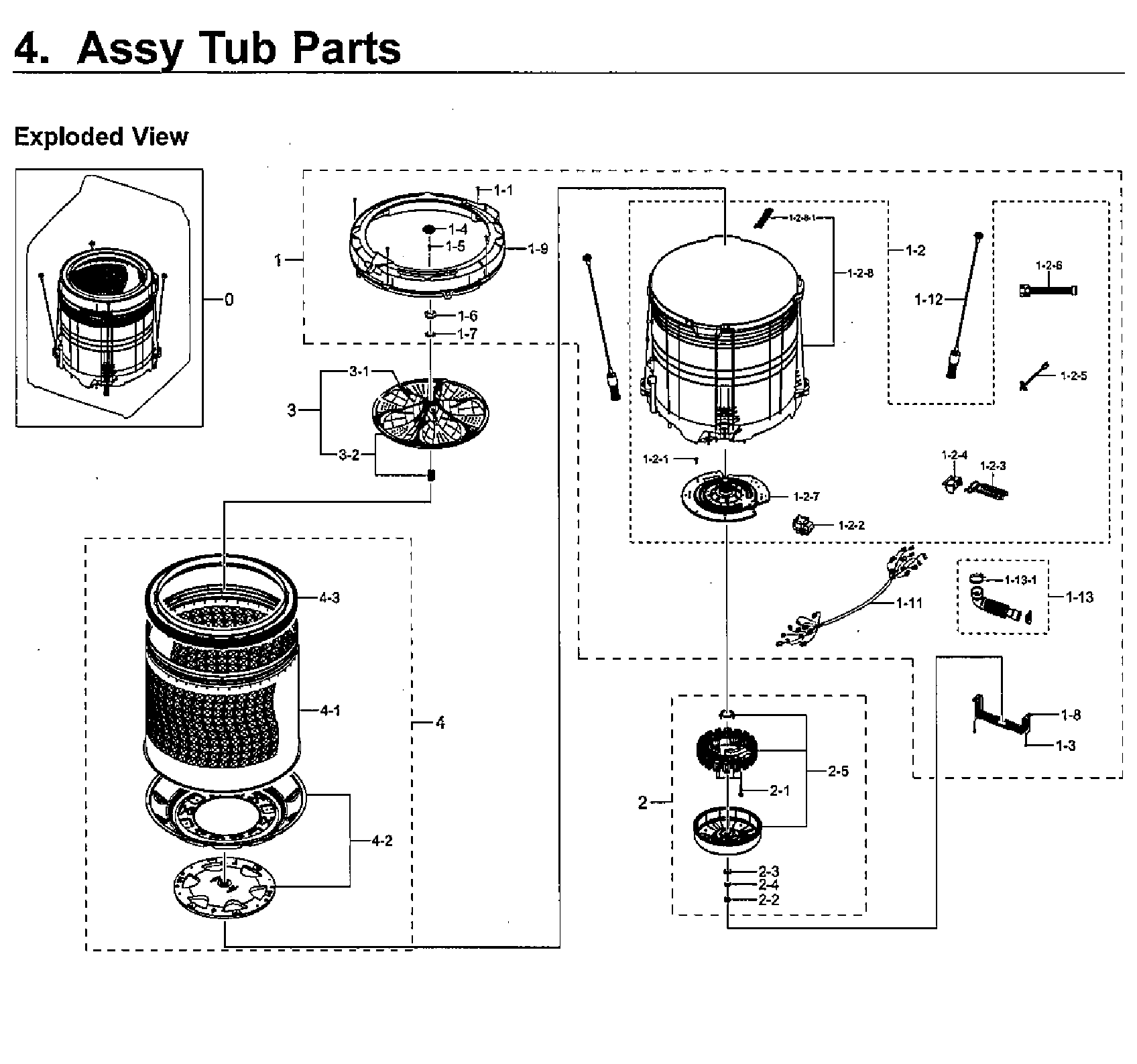Tub parts