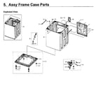 Samsung WA52M7750AW/A4-00 frame case parts diagram