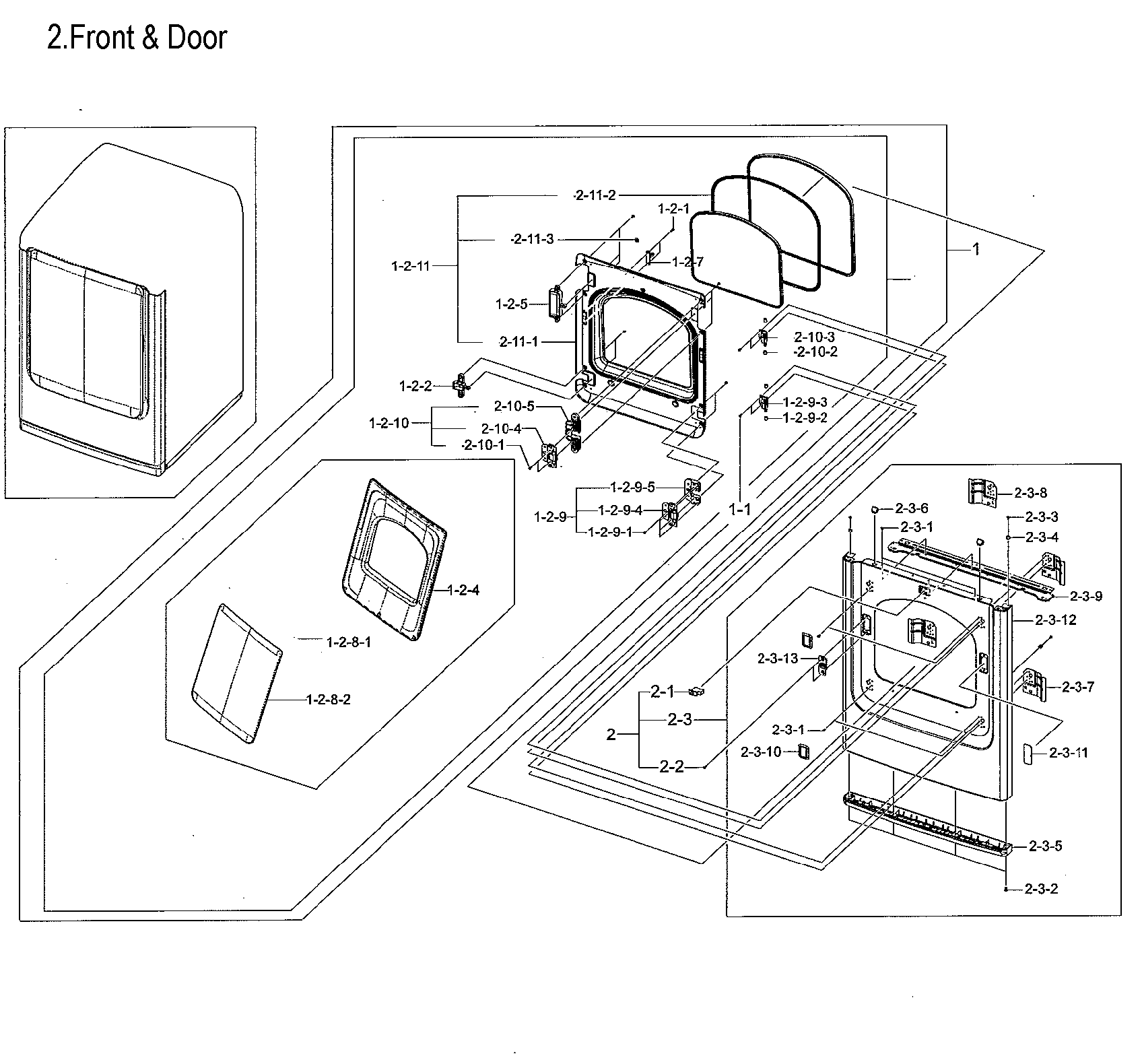 Frame front & door