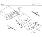 Bosch HSD5051UC/01 drawer asy diagram