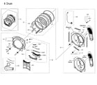 Samsung DVE45M5500W/A3-00 drum diagram