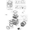 Samsung DVE55M9600W/A3-00 main asy diagram