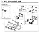 Samsung WV55M9600AV/A5-01 control panel diagram