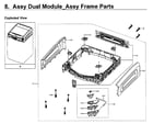 Samsung WV55M9600AV/A5-01 frame parts diagram