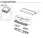 Samsung WV55M9600AV/A5-01 dual parts diagram