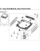 Dual module frame parts