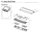 Samsung WV55M9600AW/A5-00 dual parts diagram
