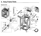 Samsung WV55M9600AW/A5-01 frame parts diagram