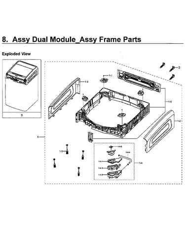 Dual module frame parts