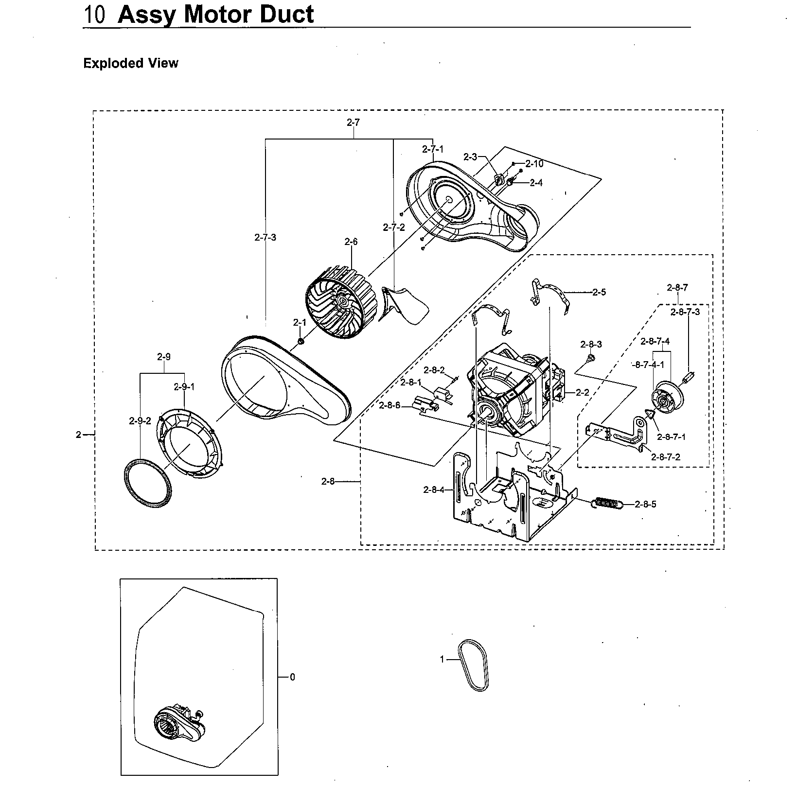 Motor duct
