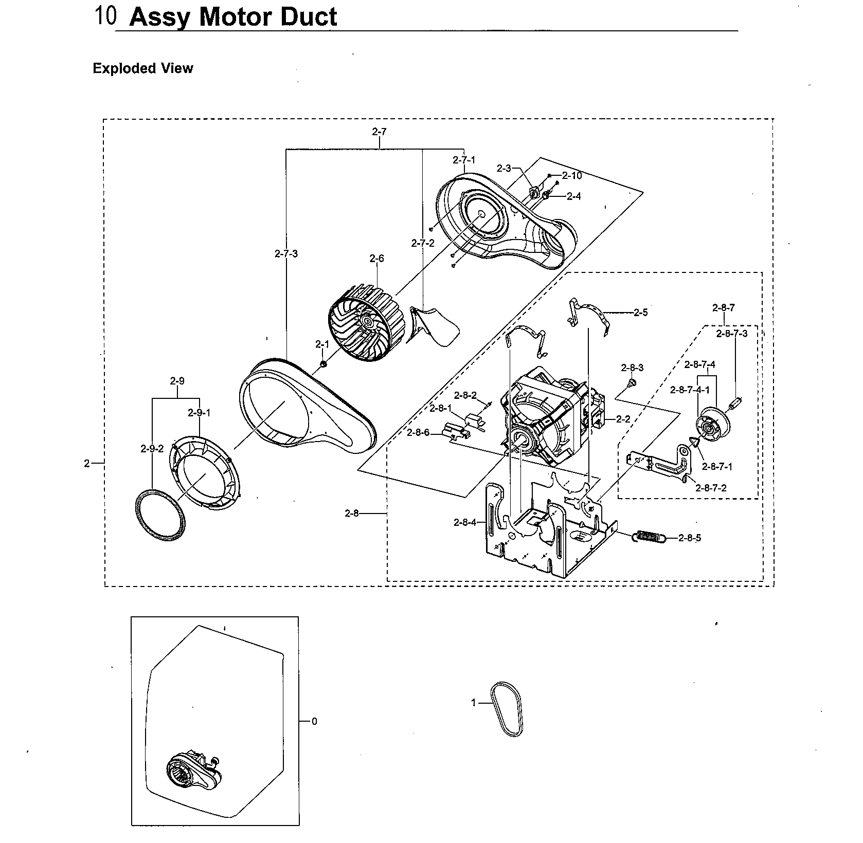 Motor duct