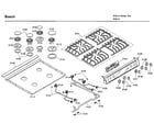 Bosch HDI7032U/01 cooktop asy diagram