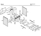 Bosch HDI7032U/01 frame and drawer diagram