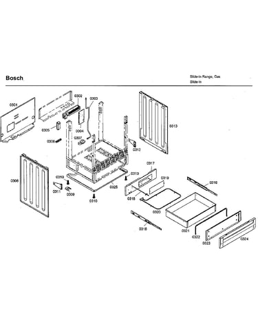 Frame and drawer