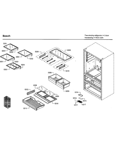 Shelf & drawer asy