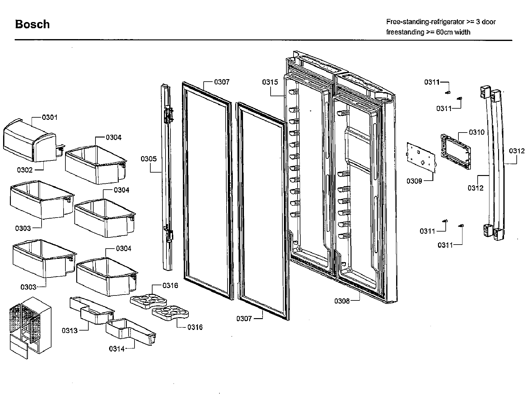Door & shelf asy