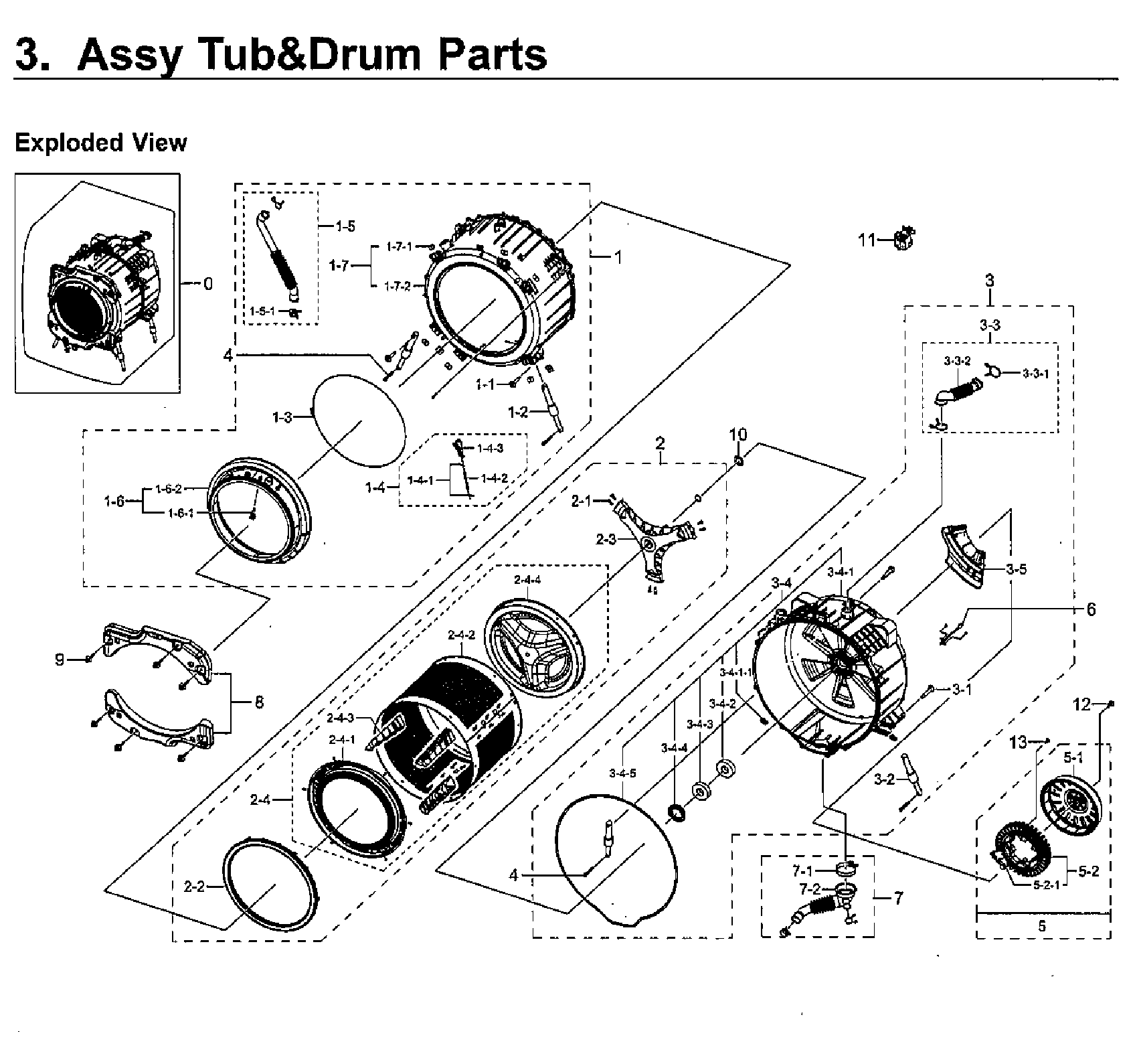 Tub & drum parts