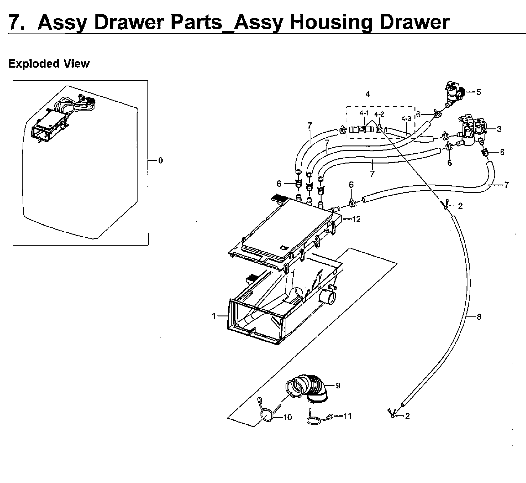 Housing-drawer