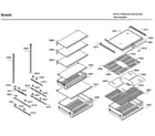 Bosch B30IR800SP/01 drawer & shelf diagram