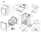 Samsung DVE50M7450P/A3-00 main asy diagram