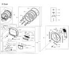 Samsung DVE50M7450P/A3-00 drum parts diagram