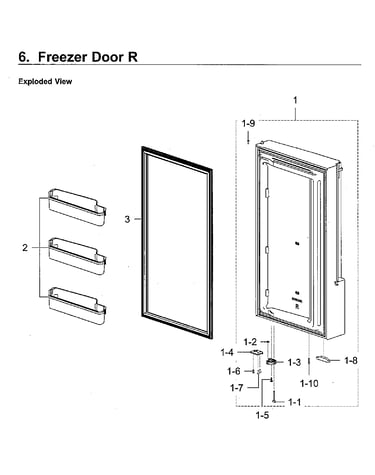 Freezer door rt