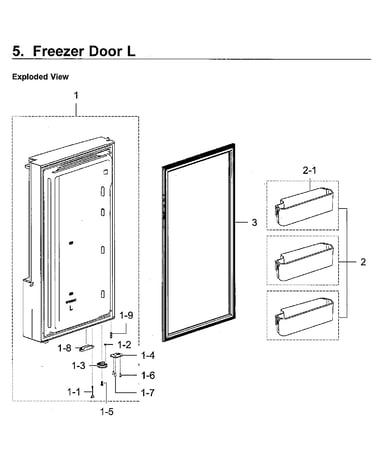 Freezer door lt