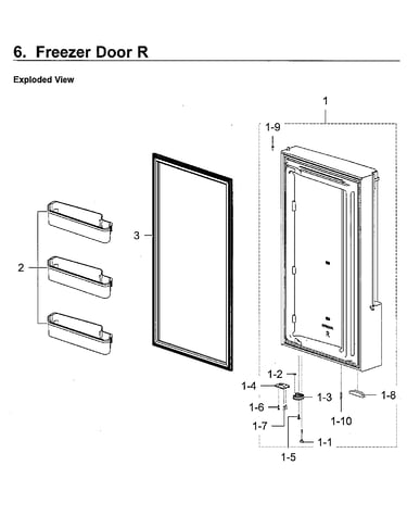Freezer door rt