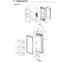 Samsung RF22M9581SR/AA-00 fridge door rt diagram