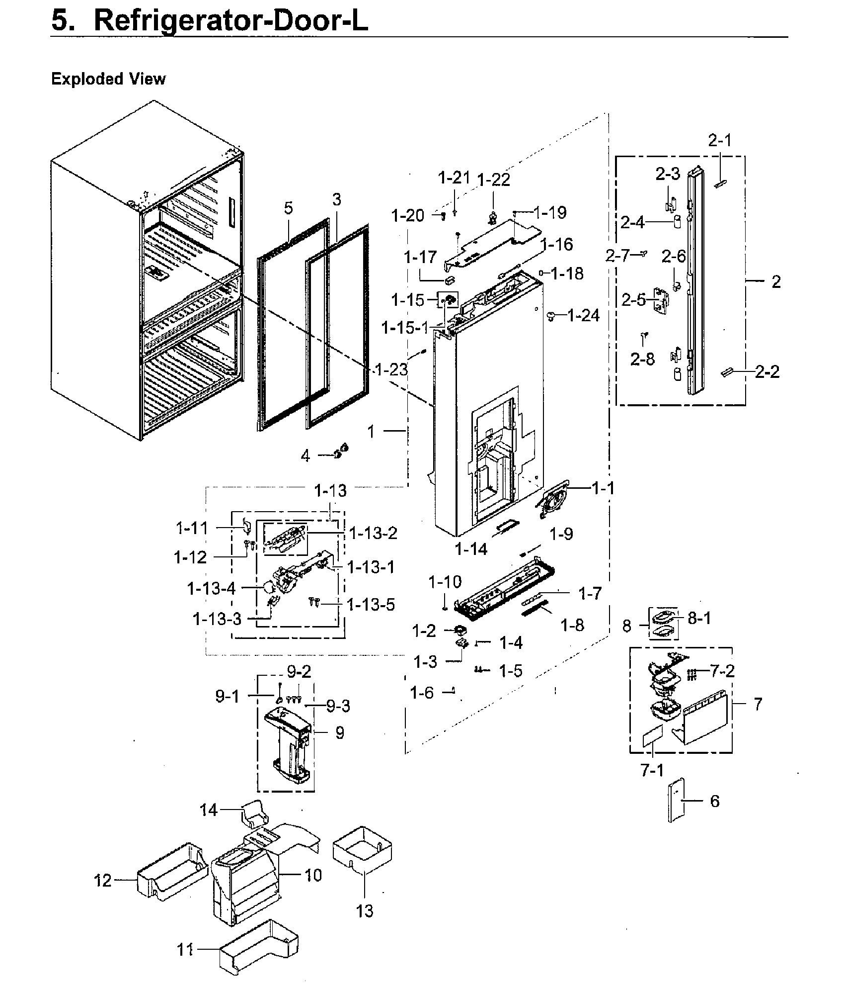 FRIDGE DOOR LT