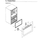 Samsung RF23M8070SR/AA-00 freezer door diagram
