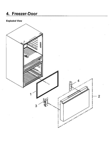 Freezer door
