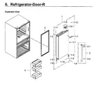 Samsung RF23M8090SG/AA-00 fridge door rt diagram