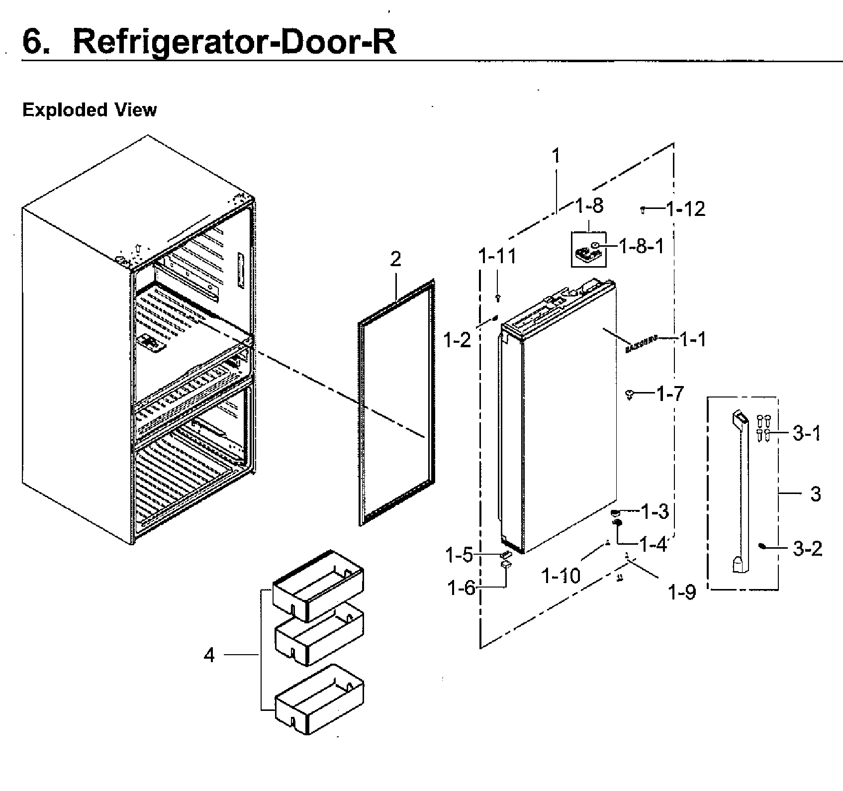 Fridge door rt