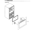 Samsung RF23M8090SR/AA-00 freezer door diagram