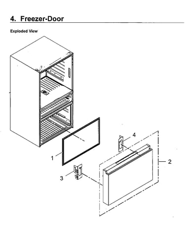 Freezer door