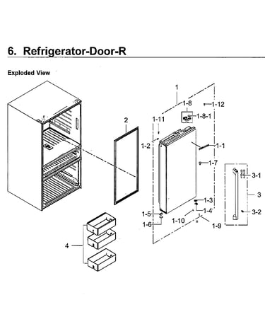 Fridge door rt
