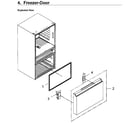 Samsung RF23M8570SG/AA-00 freezer door diagram