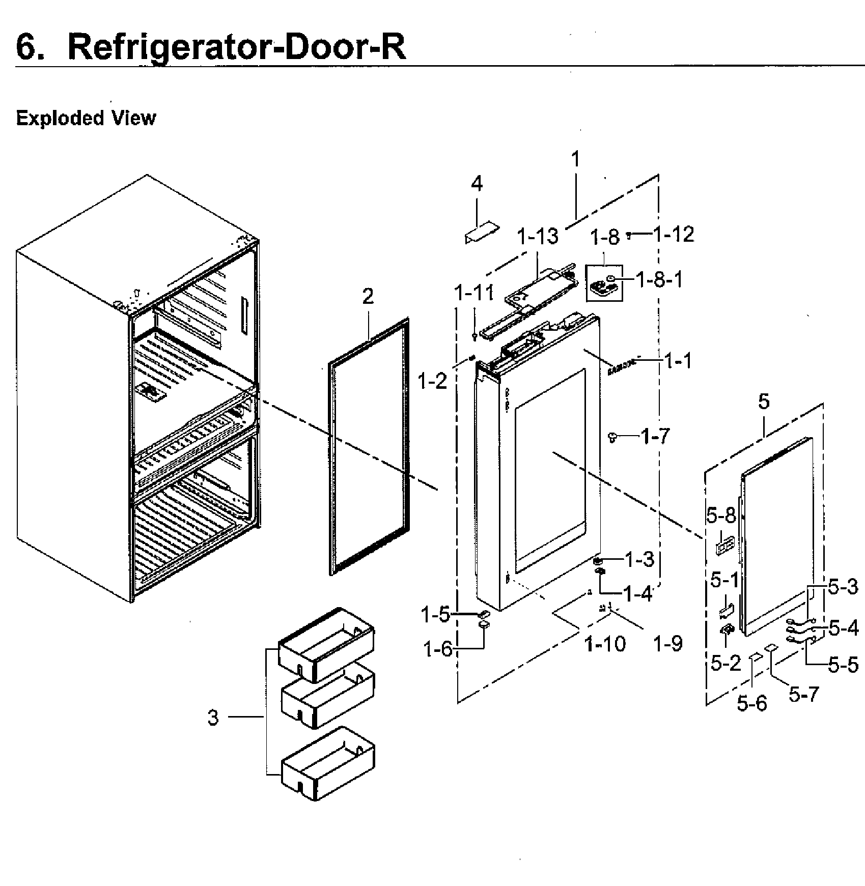Fridge door rt