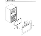 Samsung RF23M8590SG/AA-00 freezer door diagram