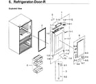 Samsung RF23M8590SR/AA-00 fridge door rt diagram