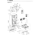 Samsung RF28M9580SG/AA-00 cabinet diagram