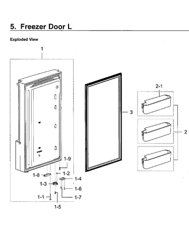 Freezer door lt