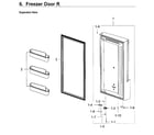 Samsung RF28M9580SG/AA-00 freezer door rt diagram