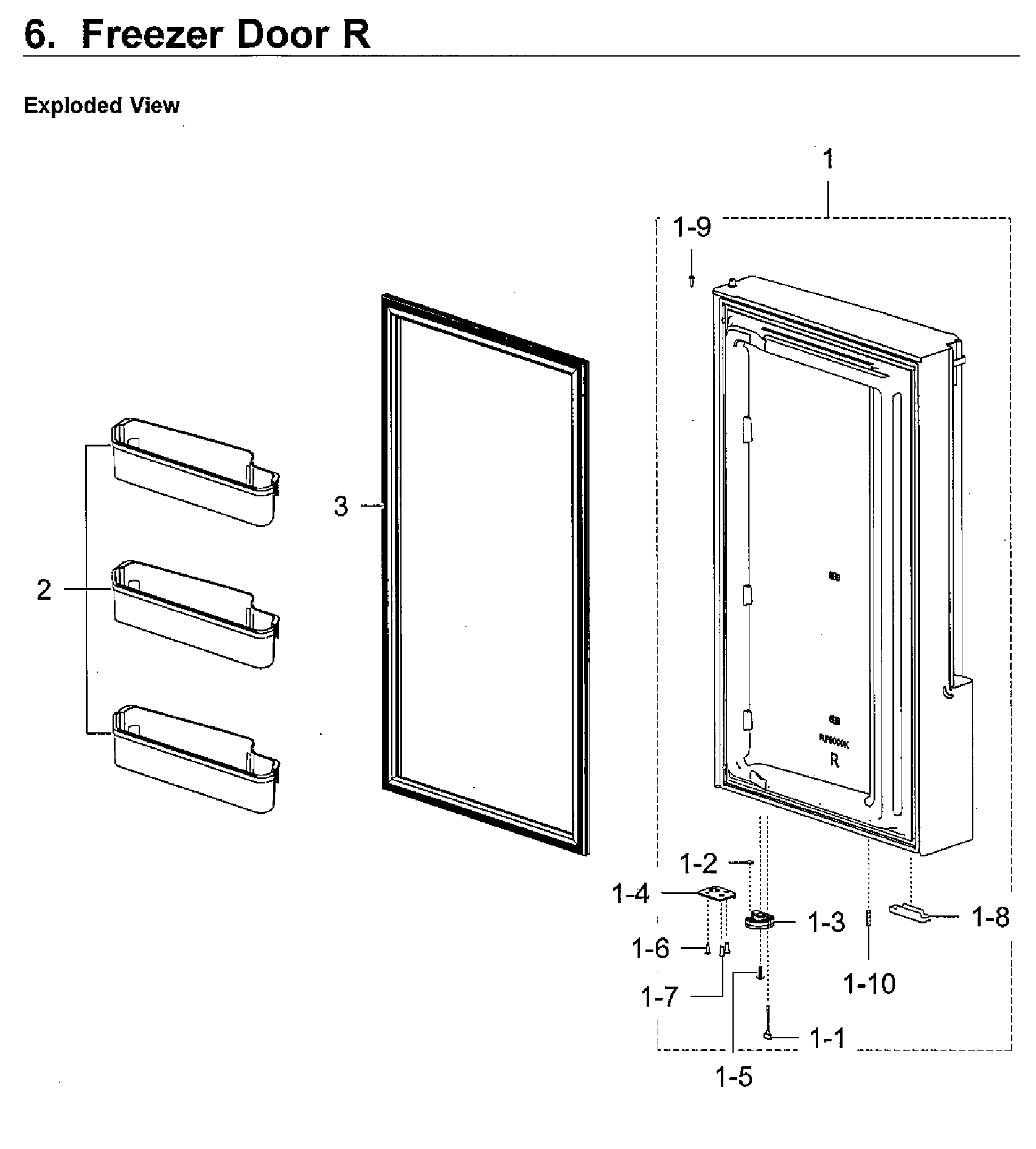 Freezer door rt