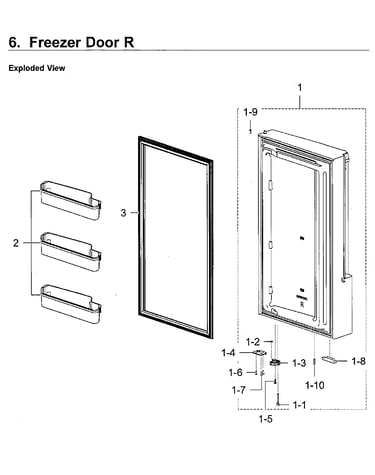 Freezer door rt