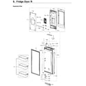 Samsung RF28M9580SG/AA-00 fridge door rt diagram