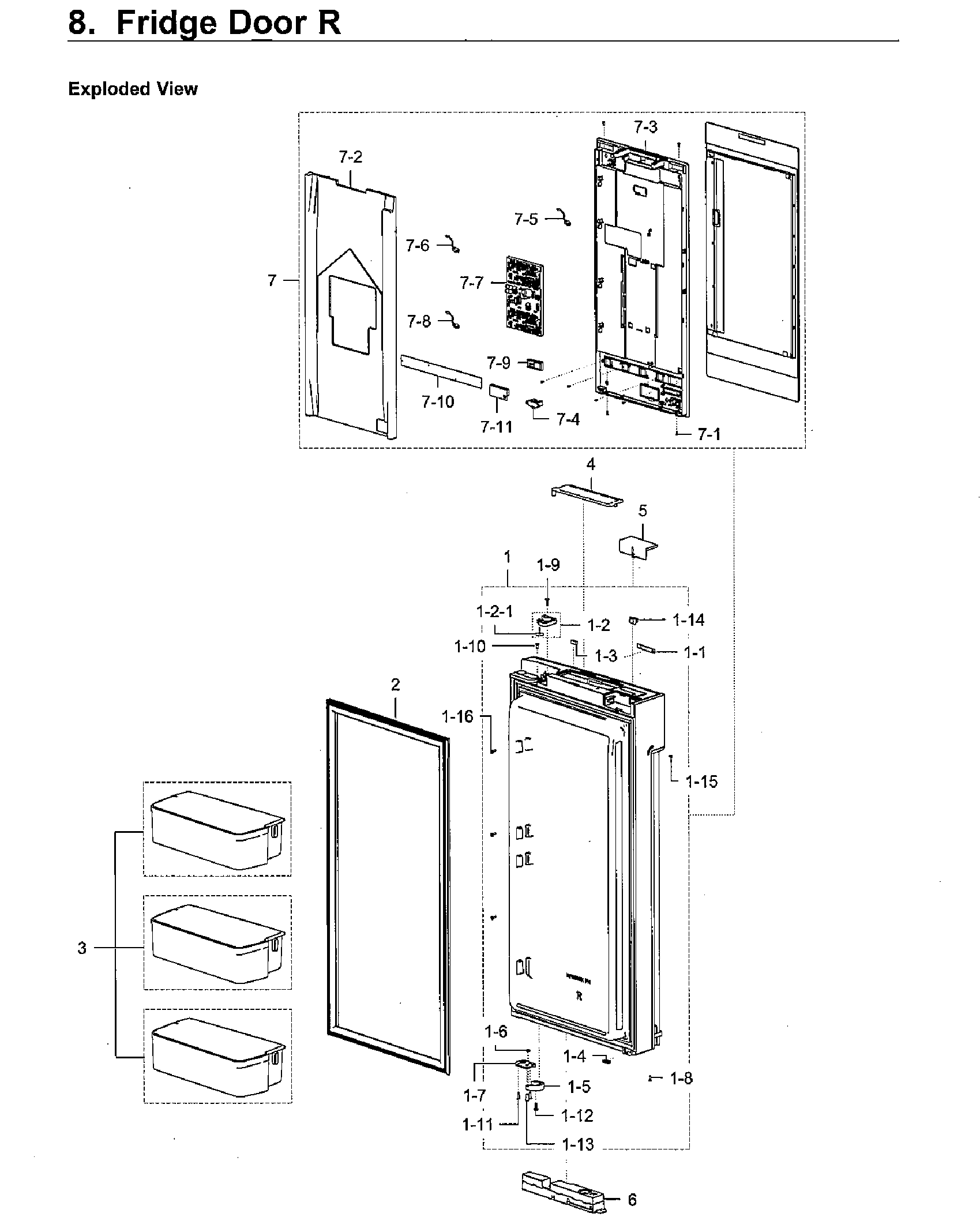 Fridge door rt